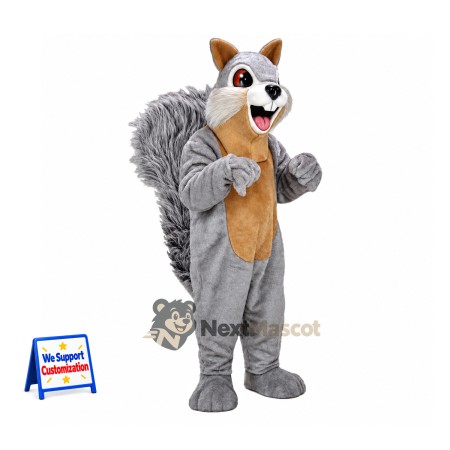 Squirrel Mascot Costume - Gray for Community Events Squirrel Mascot Costume - Gray for Community Events