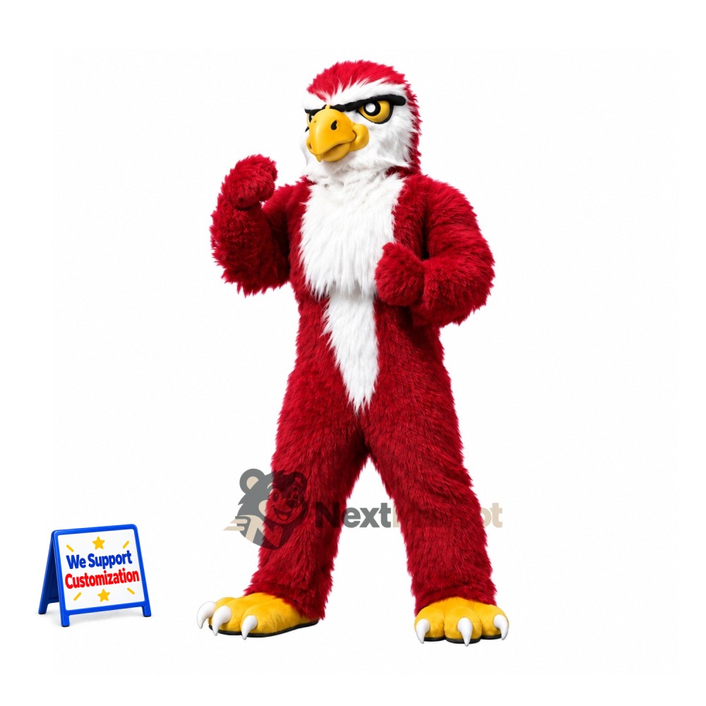 Eagle Mascot Costume - Red for Promotions Eagle Mascot Costume - Red for Promotions