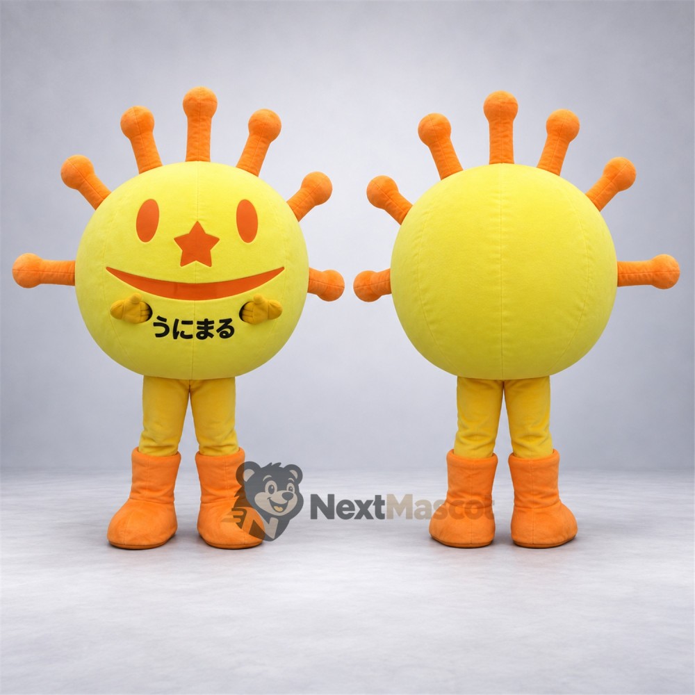 Character Mascot Costume - Yellow, Round Character Mascot Costume - Yellow, Round