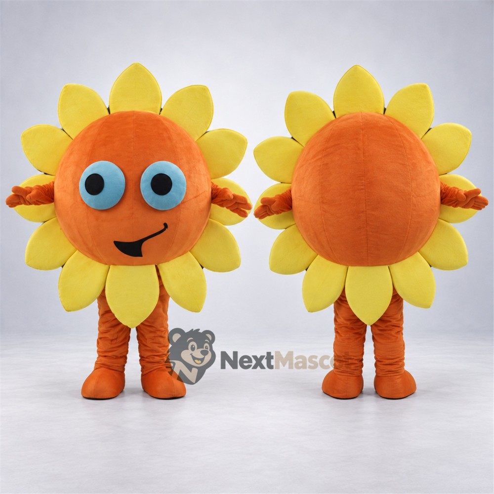 Sunflower Mascot Costume for Parades Sunflower Mascot Costume for Parades