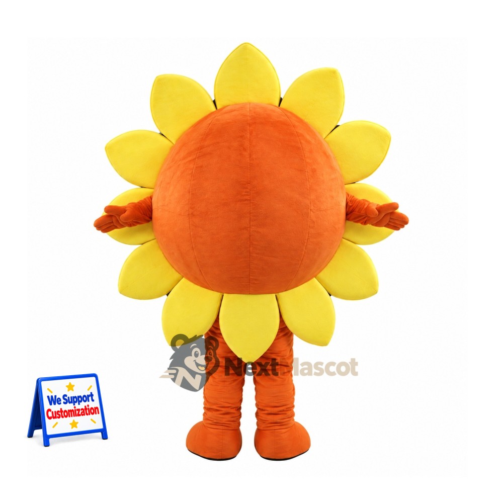Sunflower Mascot Costume for Parades Sunflower Mascot Costume for Parades