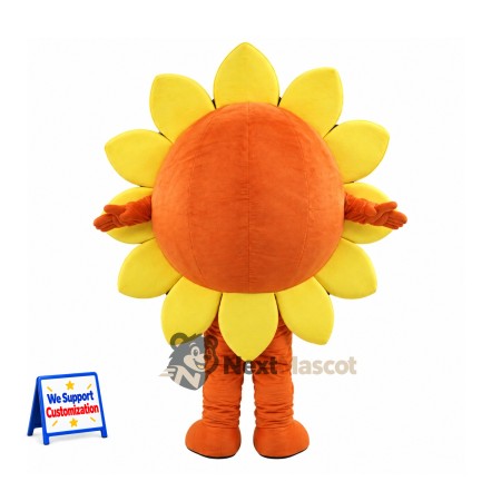 Sunflower Mascot Costume for Parades Sunflower Mascot Costume for Parades