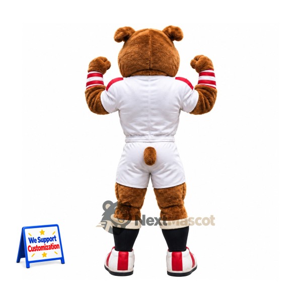 Bulldog Mascot Costume - White Uniform Bulldog Mascot Costume - White Uniform