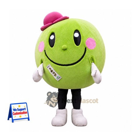 Character Mascot Costume - Green, Round Character Mascot Costume - Green, Round