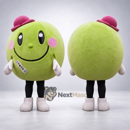 Character Mascot Costume - Green, Round Character Mascot Costume - Green, Round