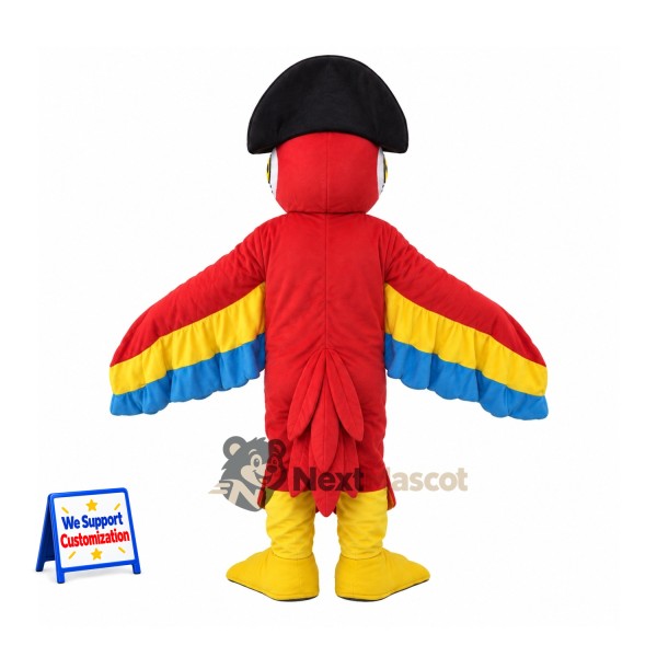Parrot Mascot Costume - Pirate Style for Birthday Parties Parrot Mascot Costume - Pirate Style for Birthday Parties