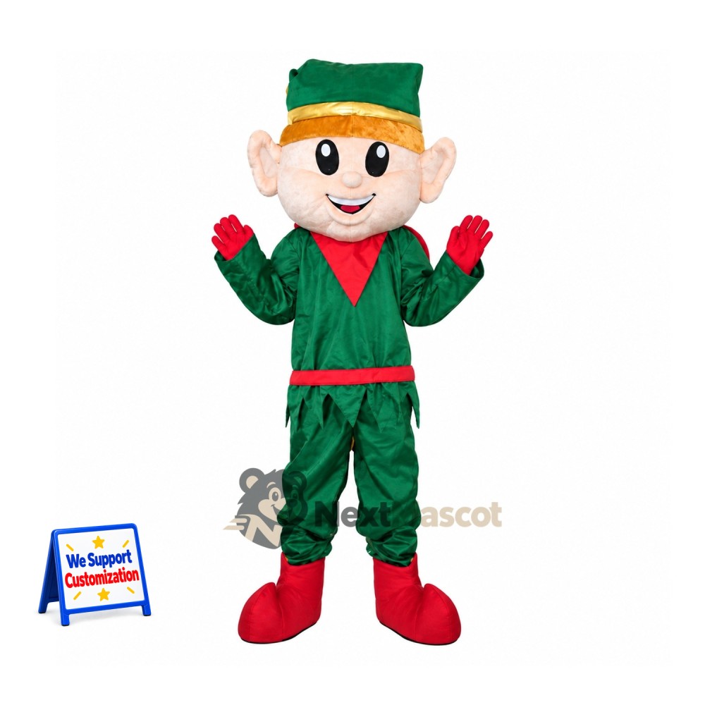 Christmas Elf Mascot Costume for Christmas Parties Christmas Elf Mascot Costume for Christmas Parties