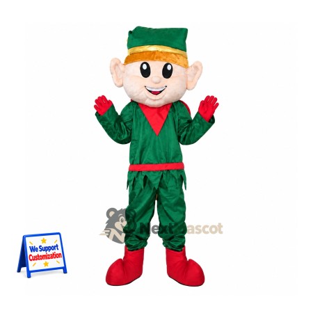 Christmas Elf Mascot Costume for Christmas Parties Christmas Elf Mascot Costume for Christmas Parties