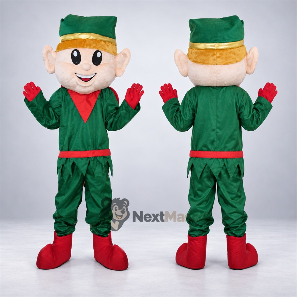 Christmas Elf Mascot Costume for Christmas Parties Christmas Elf Mascot Costume for Christmas Parties