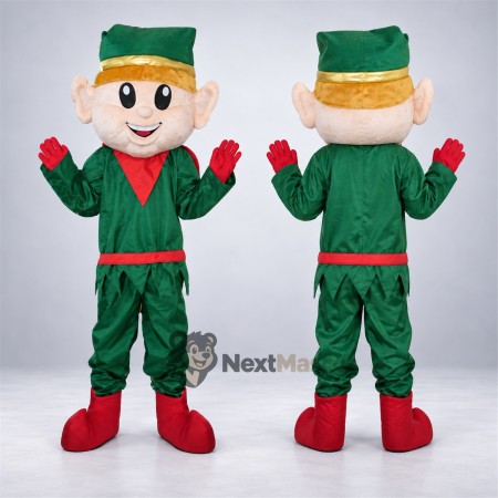 Christmas Elf Mascot Costume for Christmas Parties Christmas Elf Mascot Costume for Christmas Parties