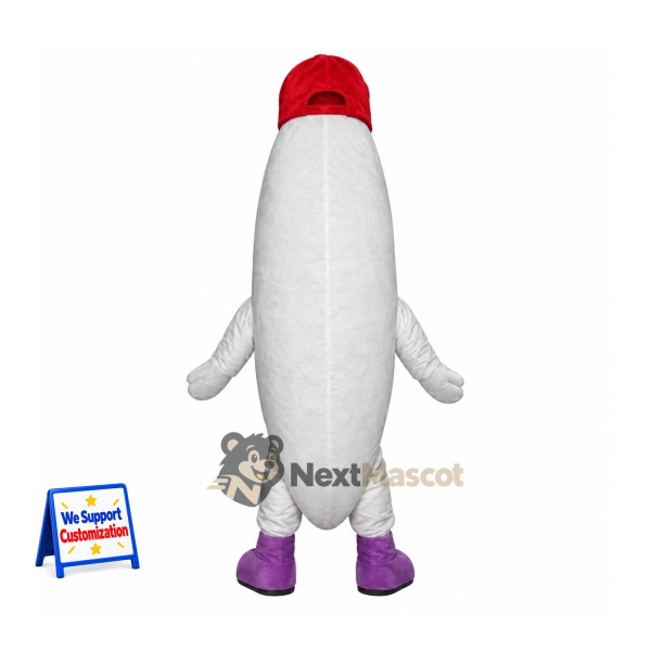 Capsule Mascot Costume - White, Red Cap Capsule Mascot Costume - White, Red Cap