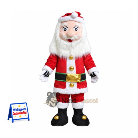 Santa Claus Mascot Costume for Winter Parades