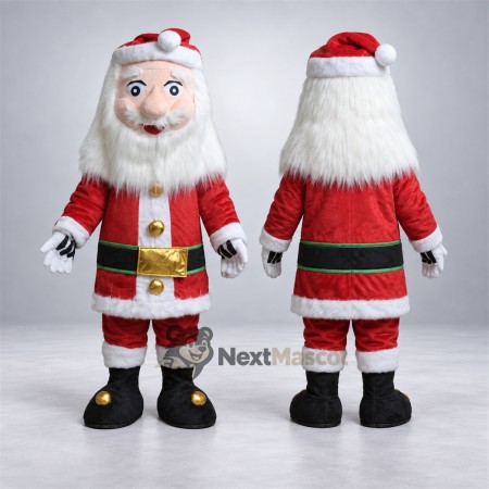 Santa Claus Mascot Costume for Winter Parades