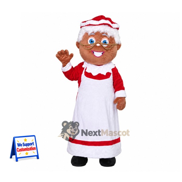 Mrs Claus Mascot Costume