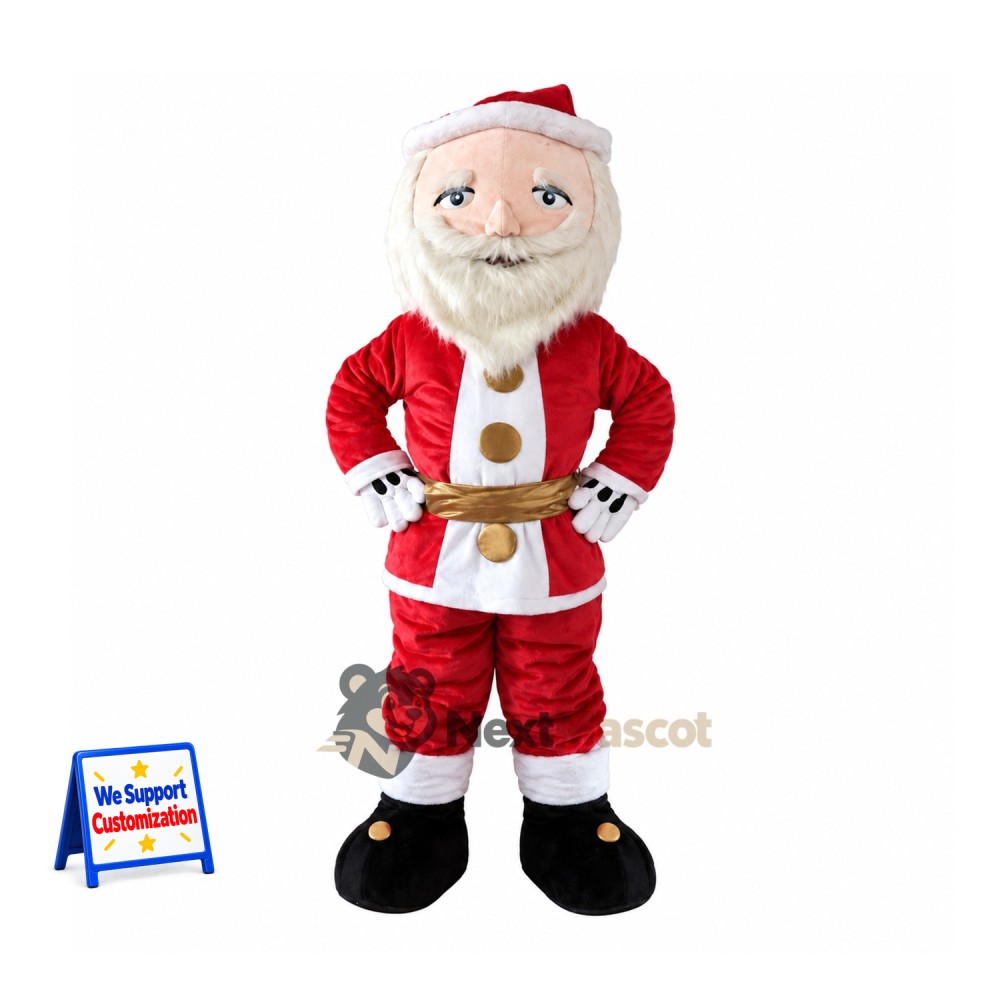 Santa Claus Mascot Costume for Community Events