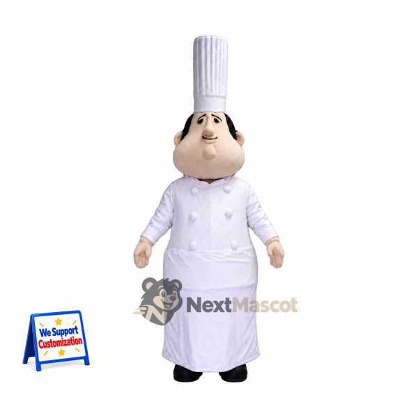 Chef Mascot Costume - White Uniform for School Events