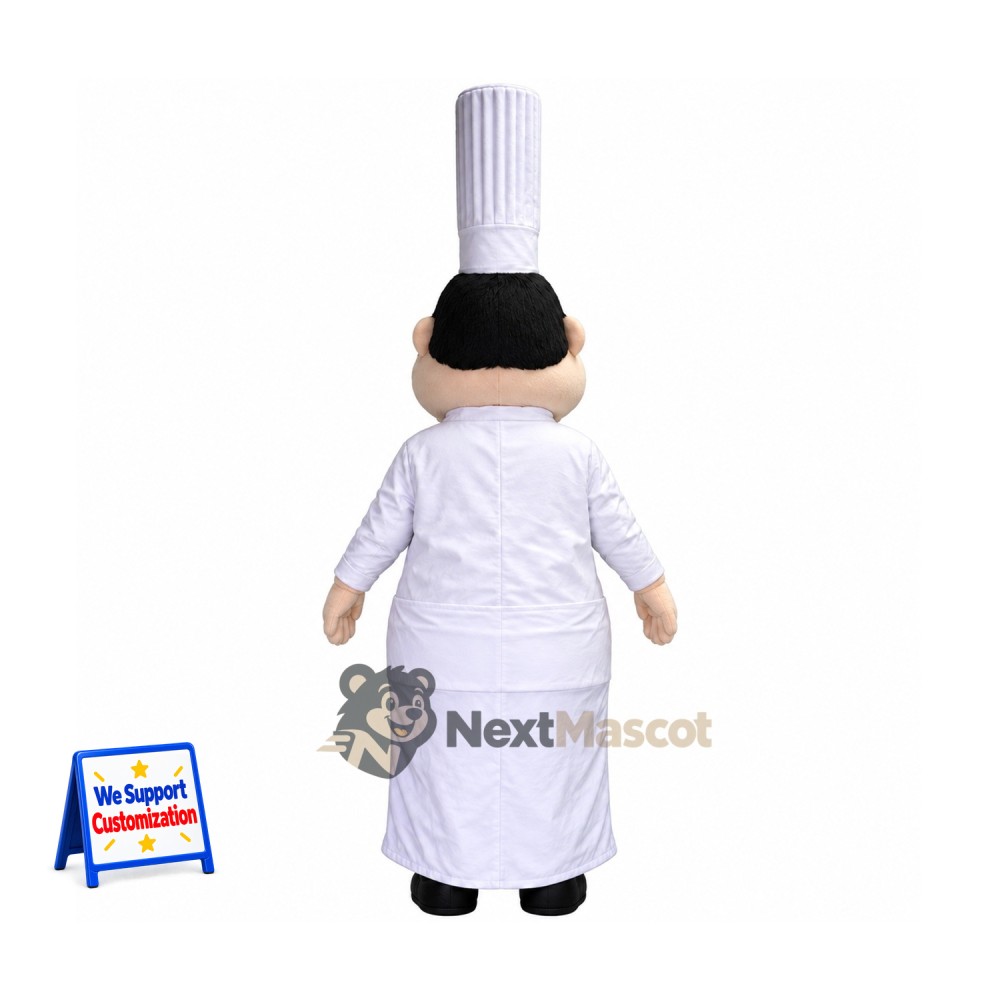 Chef Mascot Costume - White Uniform for School Events Chef Mascot Costume - White Uniform for School Events
