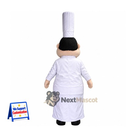 Chef Mascot Costume - White Uniform for School Events Chef Mascot Costume - White Uniform for School Events