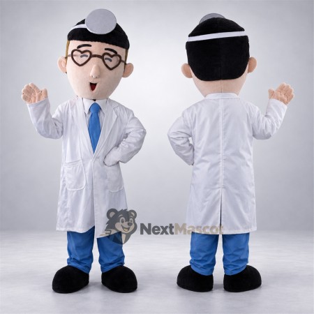 Doctor Mascot Costume - Glasses for Community Events Doctor Mascot Costume - Glasses for Community Events