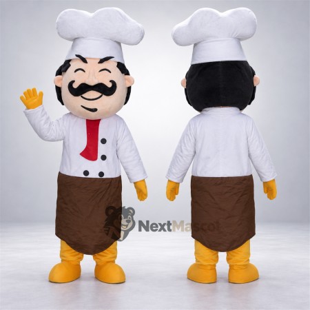 Chef Mascot Costume - Mustache Chef Mascot Costume - Mustache