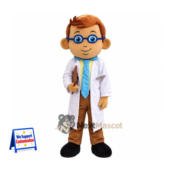 Doctor Mascot Costume - Glasses for Birthday Parties