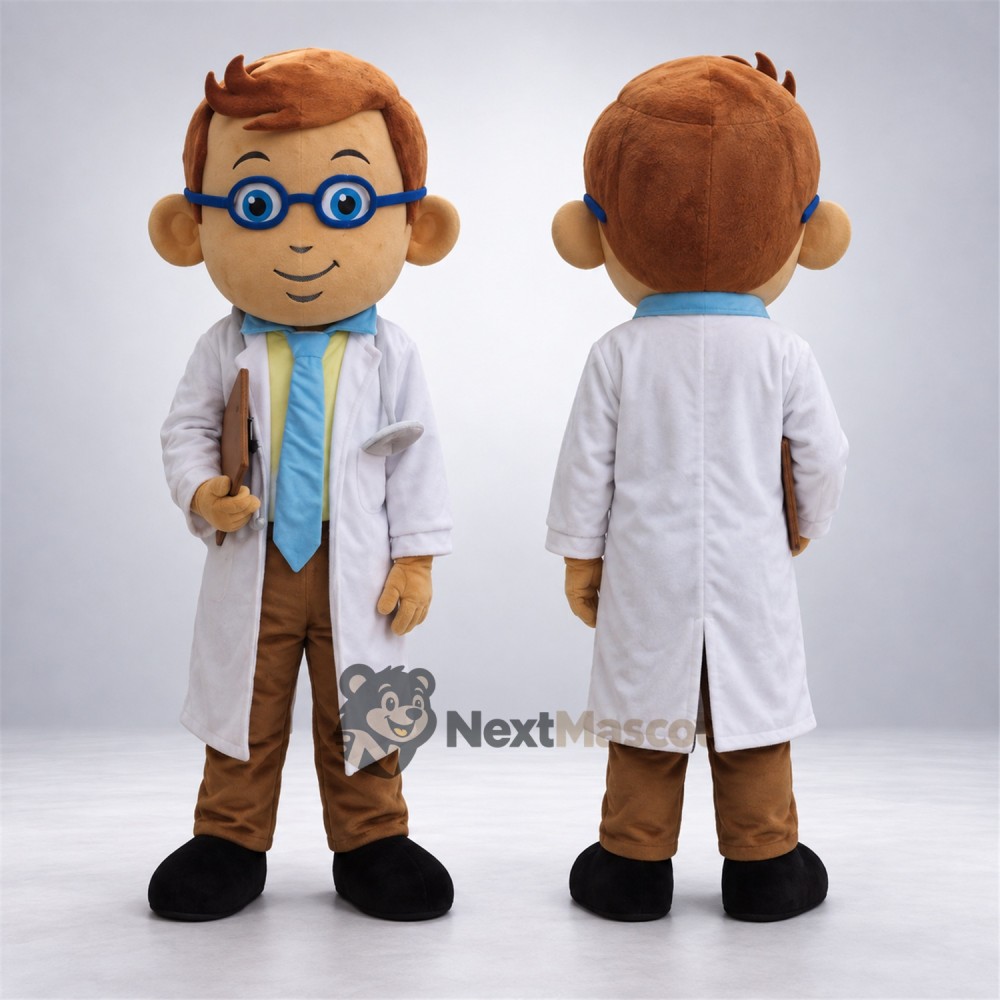 Doctor Mascot Costume - Glasses for Birthday Parties Doctor Mascot Costume - Glasses for Birthday Parties