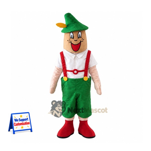 Man Mascot Costume - Lederhosen for Parades