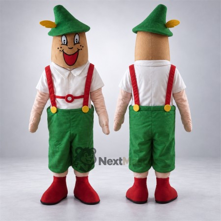 Man Mascot Costume - Lederhosen for Parades Man Mascot Costume - Lederhosen for Parades