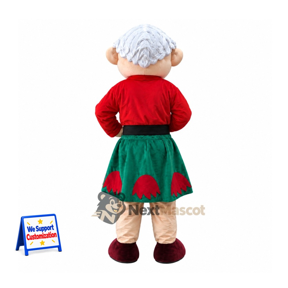Christmas Elf Mascot Costume - Glasses Christmas Elf Mascot Costume - Glasses