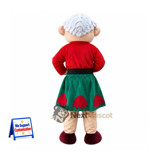 Christmas Elf Mascot Costume - Glasses Christmas Elf Mascot Costume - Glasses
