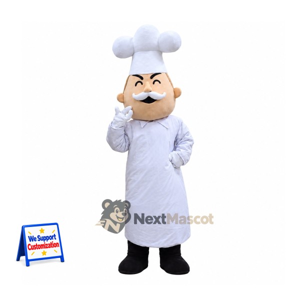 Chef Mascot Costume - Mustache for Parades