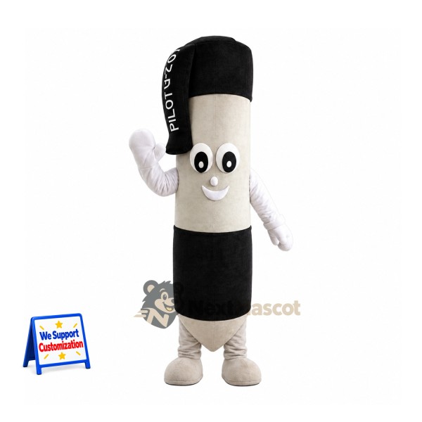 Marker Pen Mascot Costume - Black
