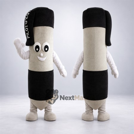 Marker Pen Mascot Costume - Black Marker Pen Mascot Costume - Black