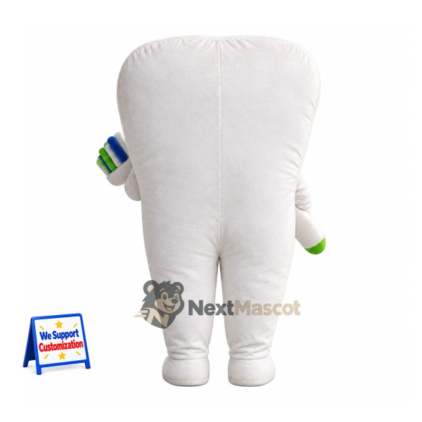 Tooth Mascot Costume - Toothbrush for Birthday Parties Tooth Mascot Costume - Toothbrush for Birthday Parties