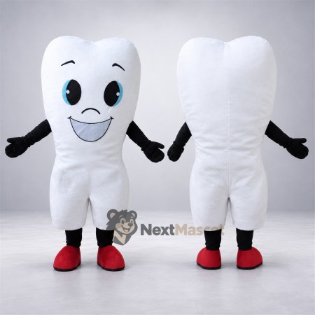 Tooth Mascot Costume - Red Shoes Tooth Mascot Costume - Red Shoes