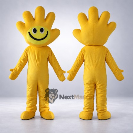 Hand Mascot Costume - Yellow Hand Mascot Costume - Yellow