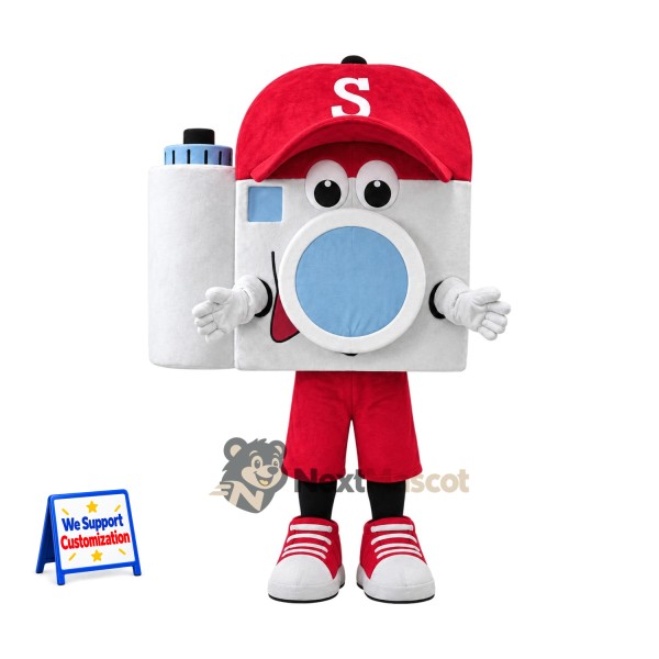 Camera Mascot Costume - Red Cap