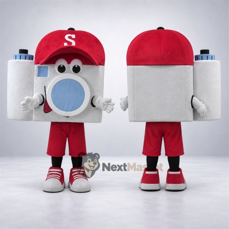 Camera Mascot Costume - Red Cap