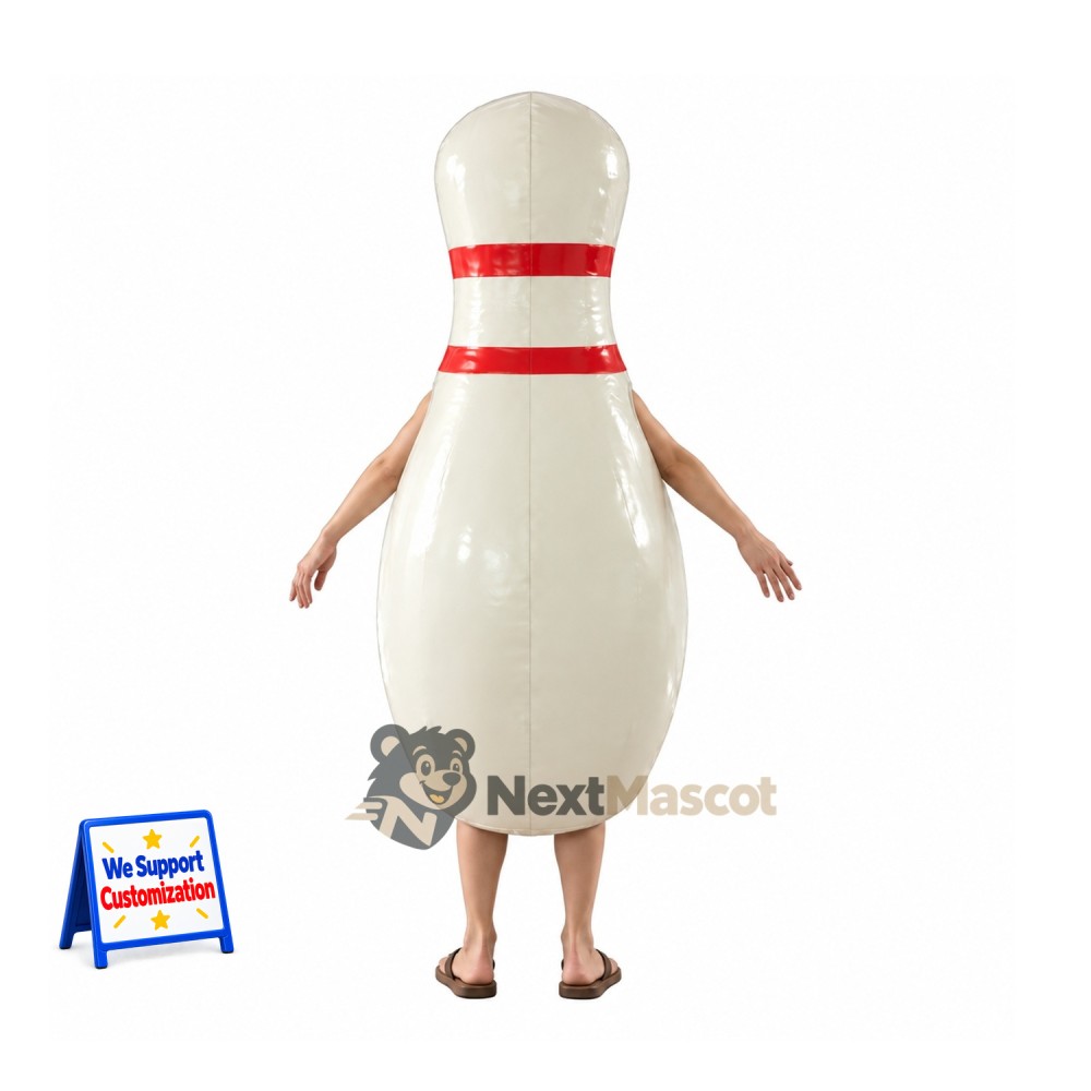 Bowling Pin Mascot Costume for Festivals Bowling Pin Mascot Costume for Festivals