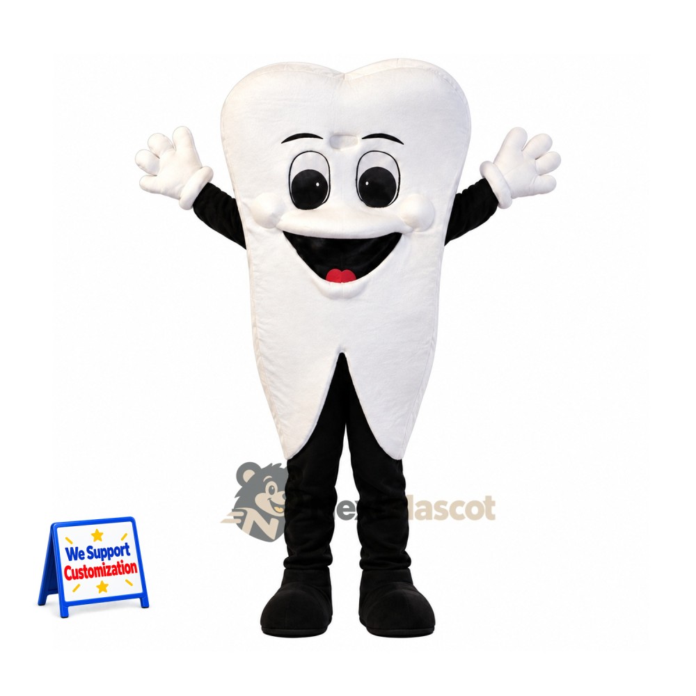 Tooth Mascot Costume for School Spirit Tooth Mascot Costume for School Spirit