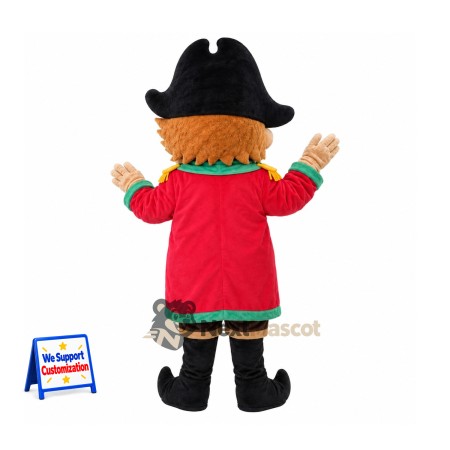 Pirate Captain Mascot Costume for Community Events Pirate Captain Mascot Costume for Community Events