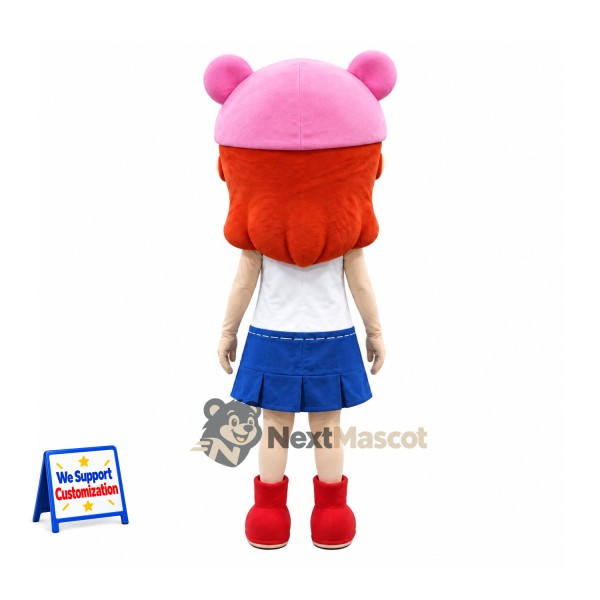 Girl Mascot Costume - Blue Skirt