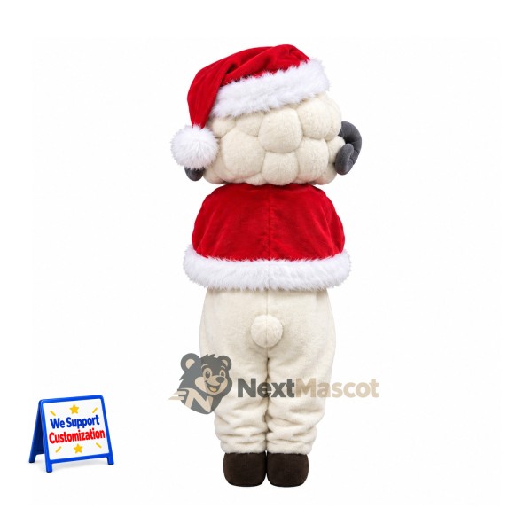 Sheep Mascot Costume - Christmas Theme for Christmas Events Sheep Mascot Costume - Christmas Theme for Christmas Events