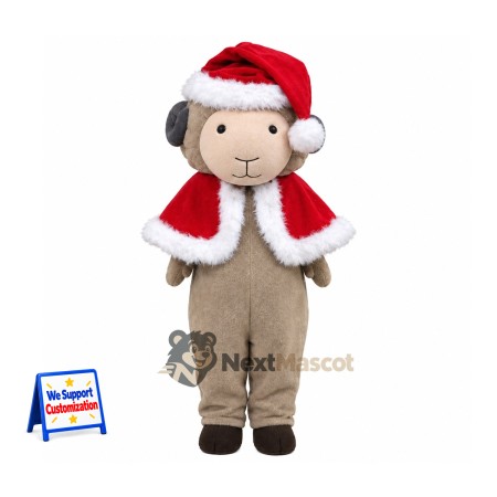 Sheep Mascot Costume - Christmas Theme for Christmas Parties