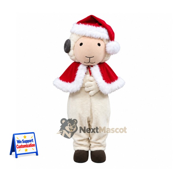Sheep Mascot Costume - Christmas Theme for Christmas Photos