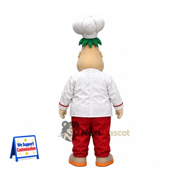Chef Mascot Costume - Red Pants Chef Mascot Costume - Red Pants