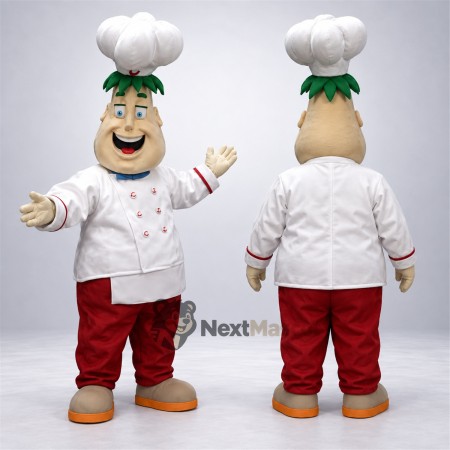 Chef Mascot Costume - Red Pants Chef Mascot Costume - Red Pants