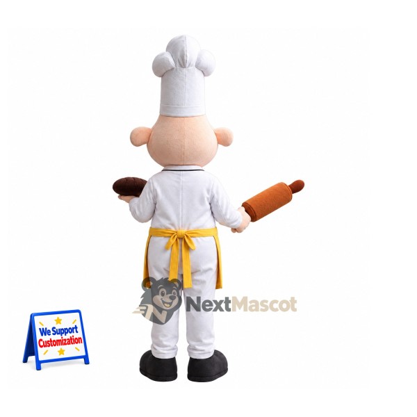 Chef Mascot Costume - Yellow Apron Chef Mascot Costume - Yellow Apron