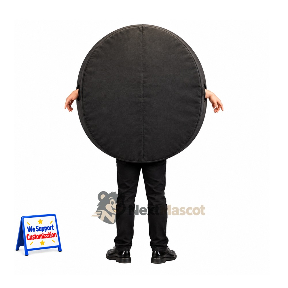 Hockey Puck Mascot Costume Hockey Puck Mascot Costume