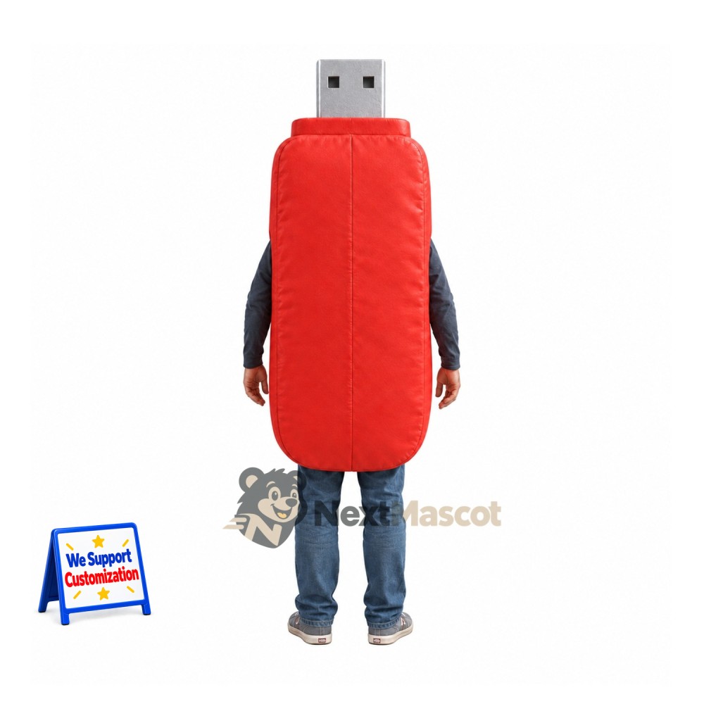 USB Flash Drive Mascot Costume - Red USB Flash Drive Mascot Costume - Red